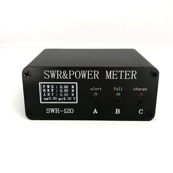 SWR-120 1.8 MHz-50MHz 0.5 W-120W עומד גל מטר OLED תצוגה דיגיטלית SWR HF גלים קצרים מטרים כוח וואט מטר