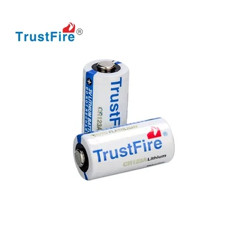 TrustFire CR123A 3.0 V 1300mAh חד-פעמיות. סוללות ליתיום עבור מצלמה/ פנס (לא נטענות) (1 זוג)