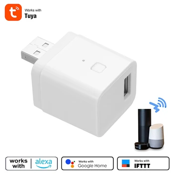Tuya Micro Smart מתאם USB מתג 5V Wifi USB מתאם חשמל בית חכם לעבור דרך Tuya אפליקציית השליטה הקולית עבור Alexa הבית של Google