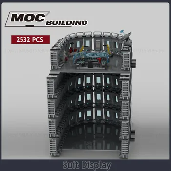 UCS סרט סופר מודל Moc אבני הבניין חליפה טכנולוגית תצוגה לבנים DIY הרכבה, צעצועים מודל יצירתי אוסף מתנות