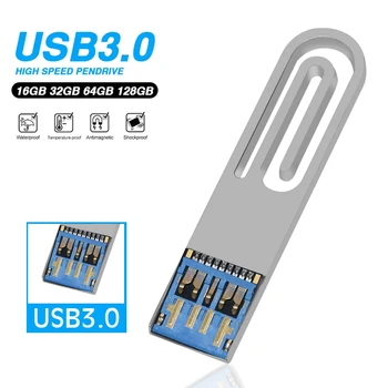 USB 3.0 כונן עט 128gb כונן usb flash 4gb 8gb 16gb 32gb 64gb pendrive usb עמיד למים להישאר עם מחזיק מפתחות כונן פלאש