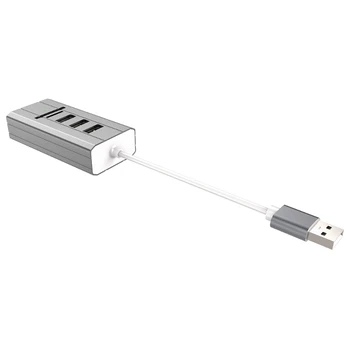 USB 3-port USB 2.0 HUB עם קול כרטיס TF קורא כרטיסי SD 8in1 עבור מחשב נייד