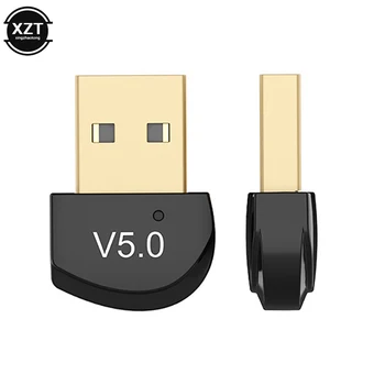 USB אלחוטי Bluetooth 5.0 מתאם המשדר מוסיקה מקלט מיני פלאג מתאם השמע עבור PC מחשב נייד לוח