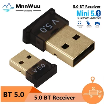 USB אלחוטי Bluetooth 5.0 מתאם מוסיקה מקלט מיני BT5.0 Dongle מתאם השמע עבור PC מחשב נייד לוח