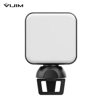 VIJIM LED וידאו קונפרנס אור מלא אור 4W 5600K אור בהירות Dimmable w/ קליפ עבור המחשב הנייד Tablet טלפון באינטרנט עובד