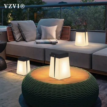 VZVI עמיד למים חיצוני נוף הדשא מנורה E27 LED הנורה לבן חם וילה החיצוני גינת חצר אור קישוט פאנל סולארי