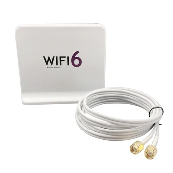 WiFi6 אומני אנטנה 2.4 G 5.8 G Dual Band מגבר 8dBi ניידים WiFi אות מגבר מגנטי הבסיס עבור כרטיס הרשת הנתב למודם