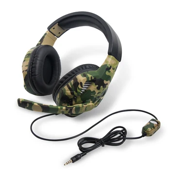 Wired Gaming Headset PS4 מחשב נייד לביטול רעש על אוזן אוזניות בס להקיף רך 3.5 מ 