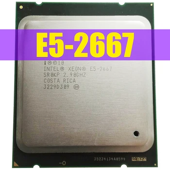 Xeon E5 2667 מעבד SR0KP 2.9 ג ' יגה הרץ 8GT/s שש ליבות-15 מטר LGA 2011 מעבד e5-2667 X79 DDR3 D3 Mainboard פלטפורמה עבור ערכת Intel xeon
