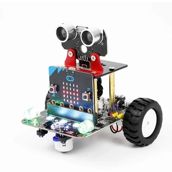 Yahboom Microbit חכם רובוט המכונית Bitbot עם IR ו-אפליקציה של שליטה מרחוק אלקטרוניקה Starter תכנות עבור Microbit V2/V1.5