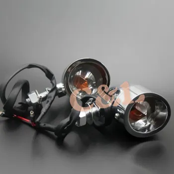 ZORBYZ אוניברסלי אופנוע כרום אלומיניום להפוך אותות אור האיתות לנקות את העדשה Pack מתאים הארלי בובר המסוק מותאם אישית