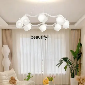 zq שמנת בסלון נברשת מודרנית מינימליסטי צרפתי חם השינה מנורות