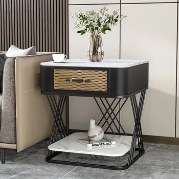 אחסון עיצוב שולחנות קפה מודרני נורדי ייחודי פרימיום שולחנות קפה גלאם שחור שולחן בסים דה סלון ריהוט הסלון.