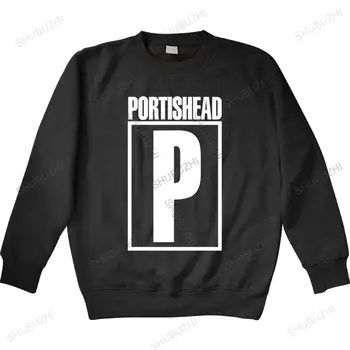 איש צוות צוואר שרוול ארוך חדש אותנטי Portishead עמ 'אלבום לוגו בוגר רך התחביב גברים נשים העליון צוואר עגול וינטג' ונים