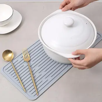 אנטי רותח-צבע בהיר כלי ניקוי ייבוש שטיח שולחן בידוד משטח המטבח גאדג ' ט