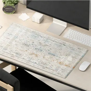 בוהמי Mousepad משחק בסגנון רטרו שחקן שטיח דפוס כוס מקלדת המחשב הנייד משטח עכבר עם פרינג הביתה משרד עיצוב שולחן Craf