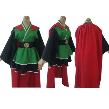 בנו Gohan נשים קוספליי התלבושת לוליטה שמלה גלימה אדומה למבוגרים בנות ליל כל הקדושים מסיבת קרנבל התפקיד הנשי לשחק להסוות את הבגדים