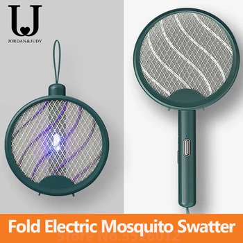 ג 'ורדן וג' ודי סיבובי חשמלי נגד יתושים זבובים נייד USB טעינה LED יתוש Dispeller מתקפל חרקים מלכודת