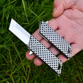 גבוה, קשיות D2 פלדה חיצוני, אולר מהיר פתיחת הגנה עצמית סכין פירות סכין מפתח שרשרת סכינים אקספרס סכין חדה.