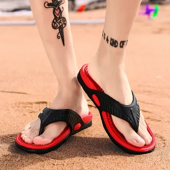 גברים חוף כפכפים 2021 קיץ נעליים מזדמנים אדם להחליק על נעלי זכר סנדלים מזדמנים Mens שירותים פליפ פלופ שקופיות פאטוס