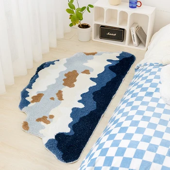 גדיל Snowberg השינה שטיח פרוותי, נוף ליד המיטה שטיח מסדרון שטח הרצפה כרית מחצלת מחצלת אסתטי לחדר בבית האביב עיצוב
