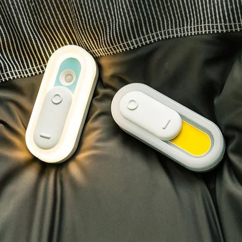 גלאי חכם בלילה אור אנושי אינדוקציה המנורה מגנטי אור LED נטענת USB ארון קיר אור הביתה השינה