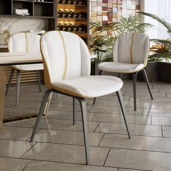 האוכל הכיסא משק הבית יוקרה מודרנית פשוטה נורדי כורסה איטלקי מינימליסטי סלון פינת אוכל כיסא.