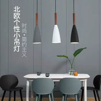 האוכל נברשת יצירתי אישיות עץ Diningwarm אופנה מודרנית פשוטה אמנות בר המנורה