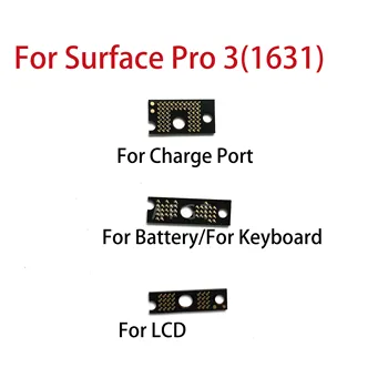 המקורי ב-Microsoft Surface Pro 3 1631 LCD מסך תצוגה תשלום נמל סוללה מקלדת להגמיש כבלים מחבר ממשק
