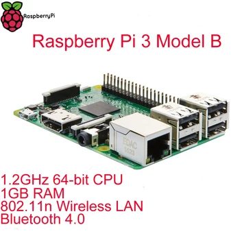 המקורי פטל Pi 3 מודל B RPI 3 עם 1GB LPDDR2 BCM2837 Quad-Core Ras PI3 B,פאי 3ב', פי 3. ב עם WiFi&Bluetooth