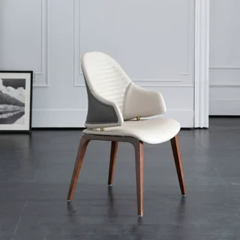 המשרד מעצב האוכל כיסאות ניידים מעץ איטלקי מודרני כורסה אירועים מינימליסטי נוח Sedie ריהוט למטבח PT