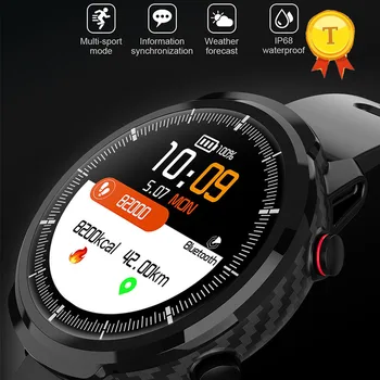 הנמכר ביותר עמיד למים עם מסך גדול, חכם ספורט שעון חכם גברים לפקח על קצב לב תחזית מזג אוויר Smartwatch עבור IOS אנדרואיד