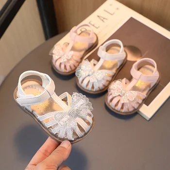 הקיץ בחורות חדשות תינוק חמוד נסיכה הנעליים של הילדה אופנה סנדלי ילדים רכים הבלעדי נעלי הליכה נוחות