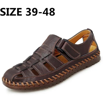 הקיץ של גברים סנדלים עסקים מקרית נעלי חיצונית חוף שכשוך נעלי נעלי גברים גודל גדול 39-48