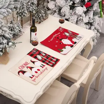 חג שמח מפית גמד גמד חג המולד קישוטים הביתה שולחן כרית מחצלת חג המולד עיצוב מטבח השנה החדשה