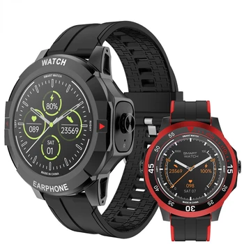 חדש N15 שעון חכם Bluetooth אוזניות אוזניות TWS שני באחד סטריאו HIFI אלחוטית ספורט Tracke המוזיקה N16 Smartwatch למכירה