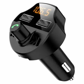 חדש לרכב Bluetooth משדר FM MP3 אפנן שחקן אלחוטית ידיים מקלט אודיו כפול USB מהיר מטען Nx8 משדר