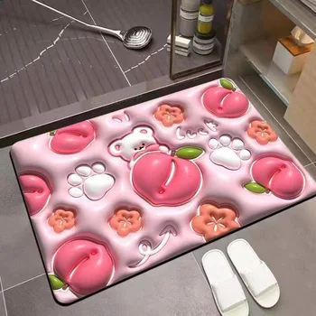 חמוד האמבטיה שטיח מחצלות אנטי להחליק קריקטורה הרצפה שטיח סופג אמבטיה מחצלות בכניסה עיצוב הבית מקורה חיצונית מסיבה במשרד