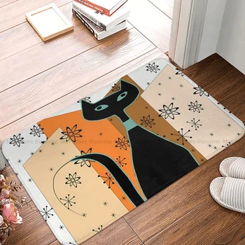 חתול אטומי בסגנון הישן החלקה לשטיח קיטי מוקף טיסה הקליעים חדר השינה מזרן חיצונית השטיח בבית דפוס עיצוב