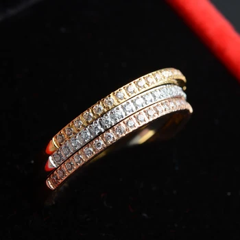 טיטניום פלדה פשוטה עיצוב עגול צבע זהב טבעות לנשים בעבודת יד גיאומטריה טבעת אצבע נשית תכשיטים מתנות זרוק משלוח