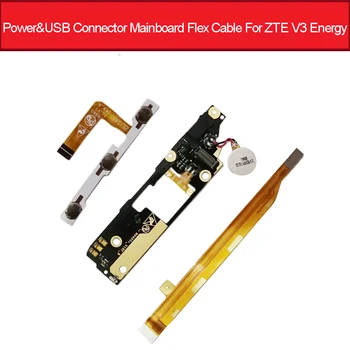 טעינה & נפח וחשמל להגמיש כבלים עבור ZTE V3 אנרגיה מטען USB ג ' ק הנמל לוח Mainboard מחבר להגמיש החלפת כבל