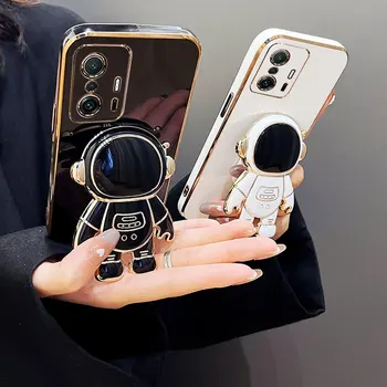 יוקרה האסטרונאוט מחזיק לxiaomi 11T pro כריכה רכה עבור Xiaomi 11T טלפון המקרים Mi 11T 10T 12T Pro Coque