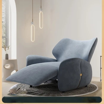 יחיד ספה כסא בד פנאי כיסא סלון מודרני יוקרתי יצירתי מעצב חשמלי תפקוד כיסא הטרקלין