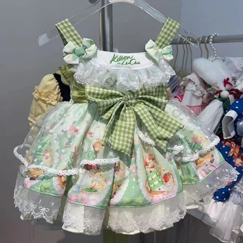ילדים Botique בגדים בנות קיץ חדש שמלת מסיבת לילדים ילדה פרח ילדה שמלות הילדים שמלות לבנות עיד שמלת מסיבת