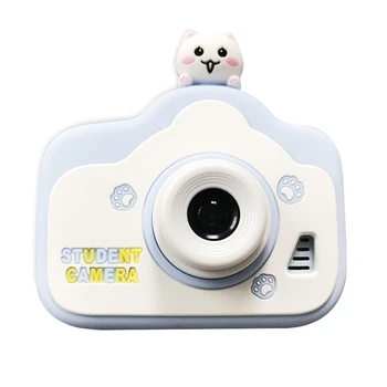 ילדים ילדים מצלמה מיני מצלמה דיגיטלית עם כרטיס SD 32GB לילדים מתנות תינוק כחול