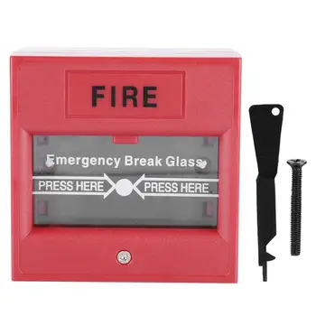 יציאת חירום אזעקת אש שחרור לחצן זכוכית בטחון לשבור את האזעקה מתג לחצן מצוקה