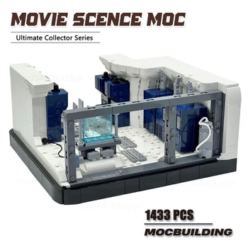 כוכב הסרט בסיס פיקוד מרכז דיורמה MOC אבני הבניין טכנולוגיה לבנים יצירתי להציג מודל צעצועים מתנות