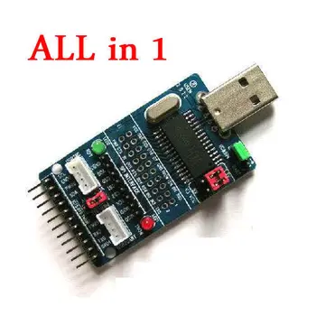 כל זה ב-1 רב-תכליתי USB ל-SPI/I2C/IIC/UART/TTL/ISP מתאם סדרתי מודול