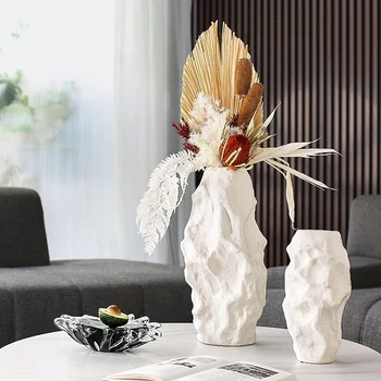 מודרני אגרטל פרחי חיצונית אביזרים צמחים אגרטל לבן השירותים למשרד Y Hogar Decoracion קישוט סלון LQQ25XP