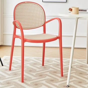 מודרני משענת כיסאות שולחנות הכיסא למבוגרים מעובה הביתה כסאות אוכל יצירתי סלון חדר שינה כיסא מפלסטיק Sillon כורסאות